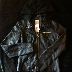GUESS Faux Leather Jacket